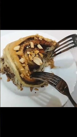 سينابون رخيص بدون بيض او حليب او زبدة هش جدا ولذيذ (سينابون نباتي)