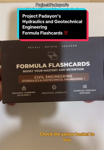Hydraulics and Geotechnical Engineering Formula Flashcards