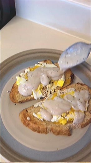 eggs, toast, country gravy breakfast work with what you have