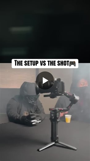 The setup vs the shot. For this shot I connected the gimbal to an Xbox controller allowing me to get this camera movement🎮 | Joe Taylor