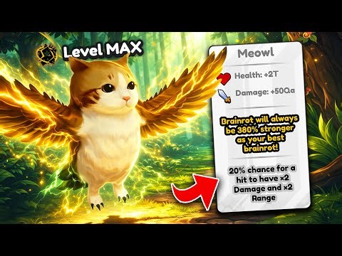 Unlocking MAX LEVEL Meowl In Brainrot Evolution! (Roblox)