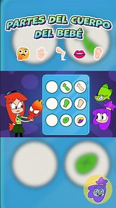 Baby body parts 🤔✋🏻🦵🏻👄👂🏻 #fun #animation #kids #baby