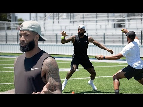 WR Drills with Odell Beckham Jr. to Improve Catching & Route Running