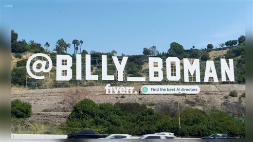 AI coming for Hollywood? Mysterious sign along 101 Freeway turns heads