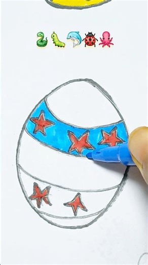 Easy drawing and design Egg, drawing, art #art #shorts #satisfying