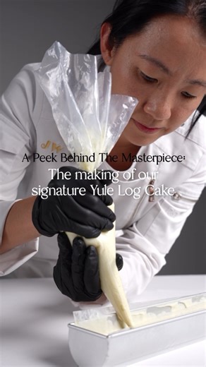 A log cake isn't just a dessert, it's a canvas. Here is a behind-the-scenes look at the craftsmanship behind our 2025 Yule Log cake. Bold flavours, unexpected textures, and that unmistakable Janice Wong touch. The real masterpiece is revealed once you slice through. It's layers of imagination, waiting to be discovered. Experience the reveal. Order yours at janicewong.online | Janice Wong Singapore