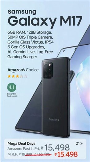 @Samsung Galaxy M17 5G Review #amazon #top1bestdeals #tech #smartphonehttps://amzn.to/4cvjM0q