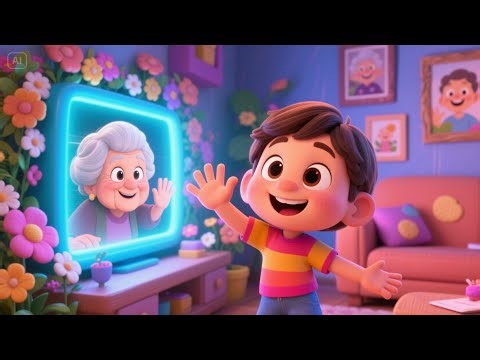 Let’s Call Grandma – Video Chat Fun Time! + More | Family Connection Rhyme for Kids