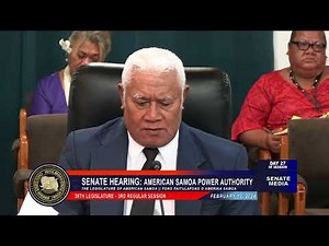 February 13, 2024. Senate Hearing American Samoa Power Authority.