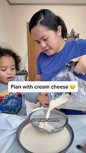 Flan with cream cheese❤️🤗 | Blasian Fam