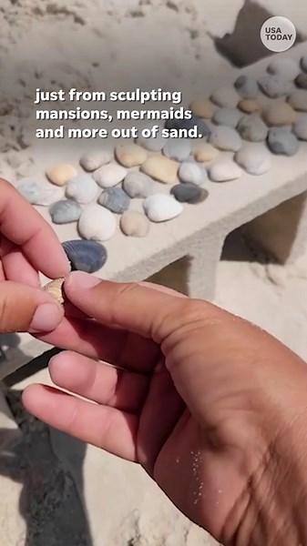 Alabama sculptor creates custom sandcastles for a living