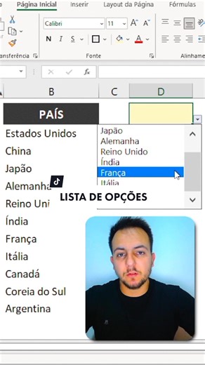 Como Criar uma Lista de Opção Automática no Excel