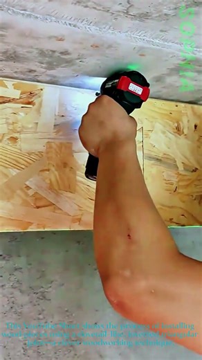 Inverted Triangular Joint Installation: Woodworking Skill