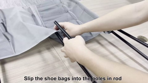 Under Bed Shoe Storage with Wheels, 2 Pack Rolling Under Bed Storage Containers for Shoes with Breathable Mesh Pockets, Metal Underbed Shoe Rack Organizer Bedroom Organization