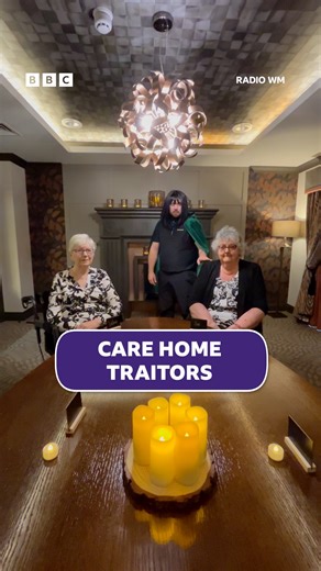 A care home has taken its love for The Traitors reality television show a step further by creating its own version. Residents at Parkfield Grange Care Home in Stourbridge, West Midlands, can get involved in a live action spin-off of the BBC competition in a game specially tailored for older people. Over the course of 10 days, residents will embark on missions, oval table discussions, and murder-mystery style activities. BBC Birmingham #TheTraitors #Traitors #CareHome | BBC