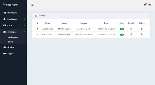 Boss菜单系统V4 [社会][管理][ESX] | 五米商店