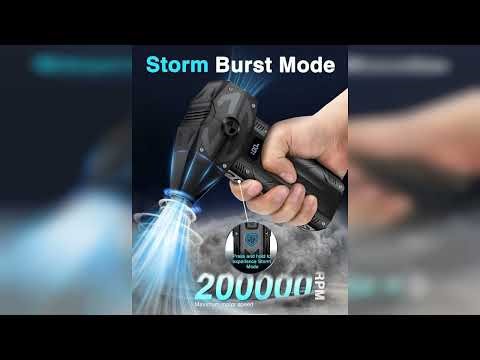 Review: Compressed Air Duster - 200000RPM Powerful Air Blower with 4 Adjustable Gears, Storm F...