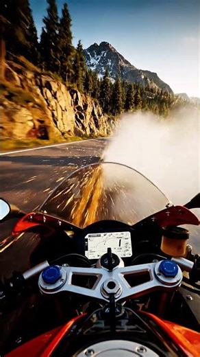 POV Motorcycle Ride Through Breathtaking Peaks 🏔️