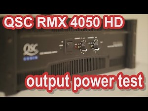 QSC RMX 4050 HD professional audio amplifier dyno run power test PA Endstufe Leistungstest #proaudio