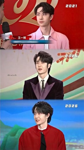 Wang Yibo at cctv spring festival gala over the years: 2021, 2025, 2026 #yibo #王一博 #wangyibo