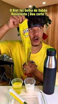 O BIEL FEZ BOLHA DE SABÃO SUPER RESISTENTE #humor #tutorial #comedy #escola