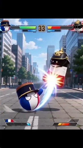 epic fight between Franceball and rectangle #countryballs #funny