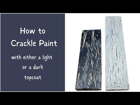 How To Crackle Paint With Glue