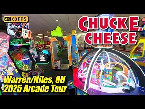 Chuck E. Cheese arcade tour (Warren/Niles OH), new April 2025 full 4K walkthrough