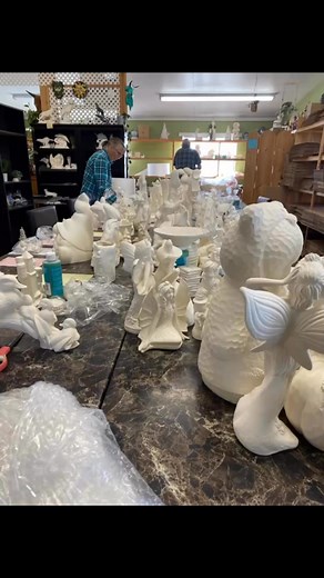 4.7K views · 63 reactions | Wrapping, Boxing, Invoicing and Labeling over 80 boxes in 2 days! Yep! We did that! Y’all are shipping tomorrow!!!! Woooop! See ya the next live shopping! #ceramics #paint #ceramicsart #onlineshopping #WorkHardPlayHard #wedidit #art #painting #painter #bisque #pyopstudio #ilovetopaint | Painted Color Ceramics | Facebook