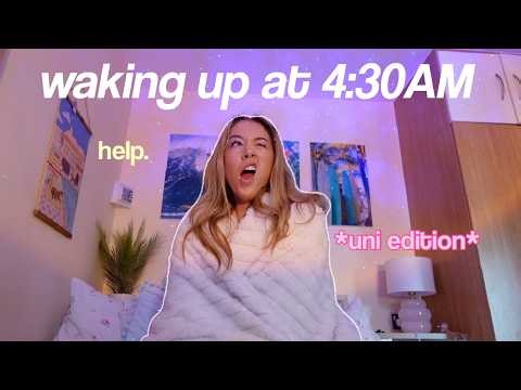 4:30AM UNIVERSITY DAY IN MY LIFE! *productive, lecture, fun*