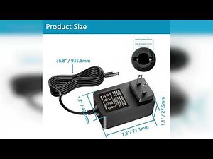 Review: 12V 2A AC Adapter Charger Replacement with 2 Tips, Regulated 12 Volts 2000mA Power Sup...