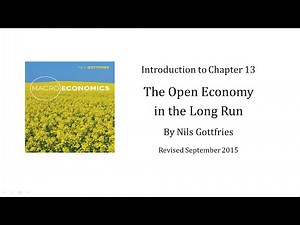 INTRO CHAPTER 13 The Open Economy in the Long Run