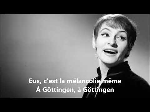 Barbara - Göttingen (paroles) - 1966