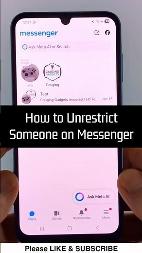 How to Unrestrict Someone on Messenger - Remove Restriction on Facebook Messenger