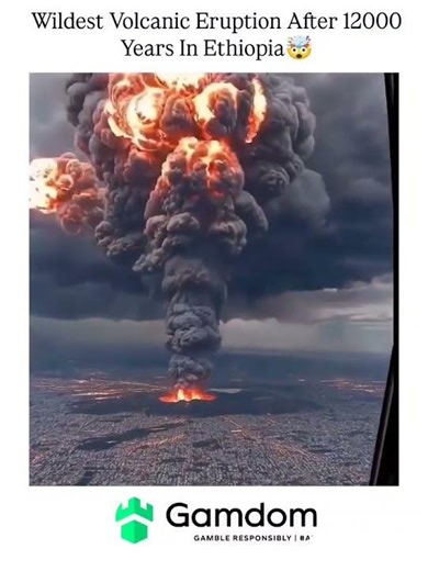 Ethiopia’s Volcano Erupts After 12,000 Years – Stunning Footage