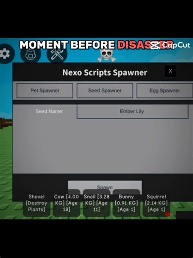 My Own Grow a Garden Script for Roblox