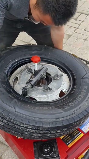Tire Fixing on Wheel Using Machine ⚙️🚗