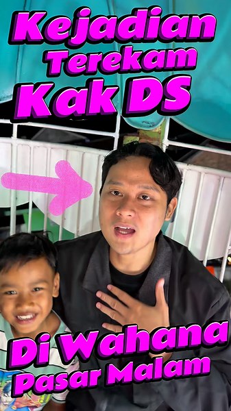 Caught on camera by Kak DS at the Night Market fairground #comedy #minivlog #villagekid #nightmarket