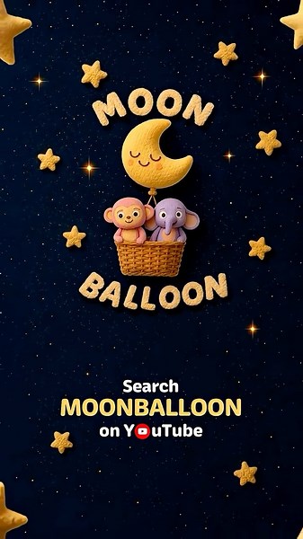 Meet Moon Balloon 🌙 Annie and Ben's Favorite Calming Baby Music #shorts #moonballoon #hooplakidz