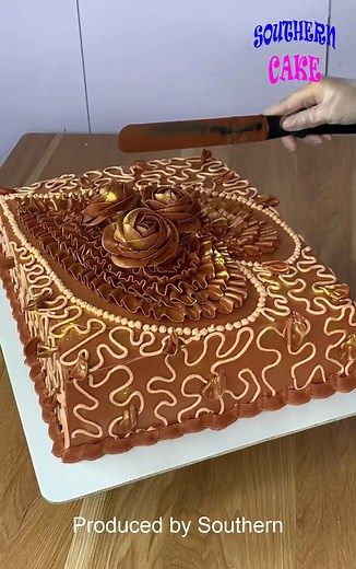 1.9M views · 2K reactions | Chocolate cake art ---- Produced by Southern cake#cake #handmade #cakeart #birthdaycake #cakedecoration | Southern Cake Bakery | Facebook