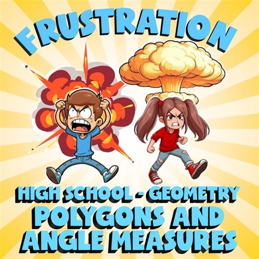 Polygons and Angle Measures FRUSTRATION Math Game - No Prep Geometry Review