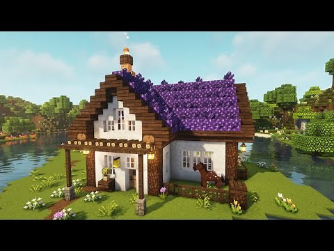 How to build an AMETHYST HOUSE - Minecraft tutorial