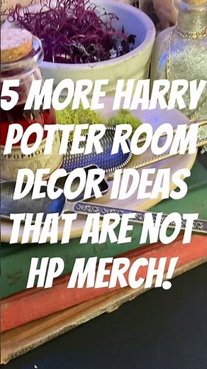 5 More Harry Potter Room Decor Ideas That Are NOT HP Merch! #harrypotter #hogwarts #commonroom