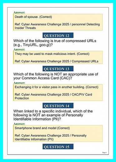 Cyber Awareness Challenge 2026 JKO Practice Test | Questions and Answers