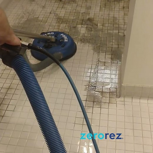 Zerorez professionally cleans tile and grout for a longer, lasting clean™
