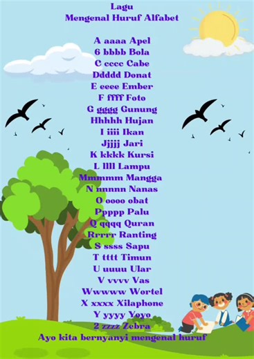 Lagu Mengenal Huruf Abjad untuk Anak-Anak: ABC Song Indonesia