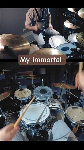 My immortal - Drum Cover - Evanescence🥁 #evanescence #myimmortal #drumcover #drums #drummer #shorts