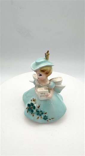 Vintage Josef Originals My Diary Gal Angel Figurine Aqua Dress - Etsy