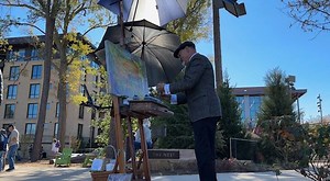 Artist captures historic park opening in Cary