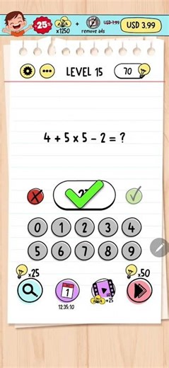 Brain Test Level 15 Solution & Walkthrough | Tricky Puzzles (Android & iOS Shorts)